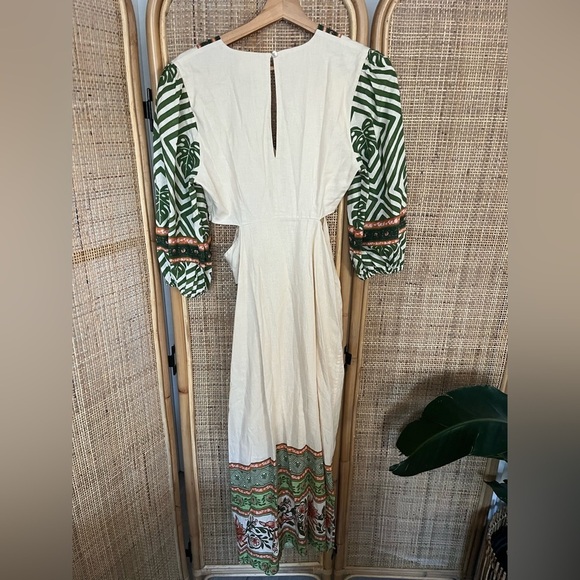 Farm Rio x Anthropologie Palm V-Neck Midi Dress - Picture 7 of 10